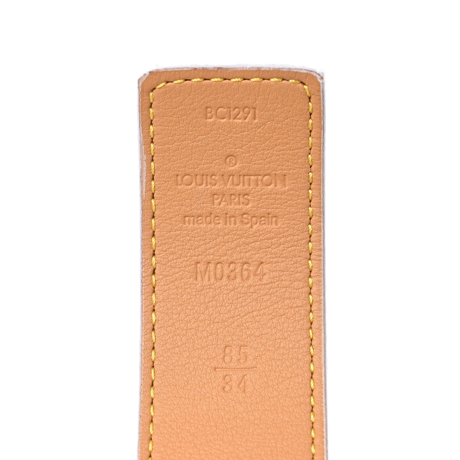 Louis Vuitton Monogram Giant By The Pool 30mm LV Iconic Reversible Belt 85 34 Brume 3 of 4