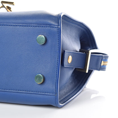 Saint Laurent Calfskin Monogram Baby Cabas Blue Majorelle 10 of 18
