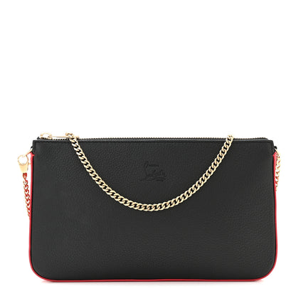 Christian Louboutin Calfskin Loubila Chain Clutch Black 1 of 9