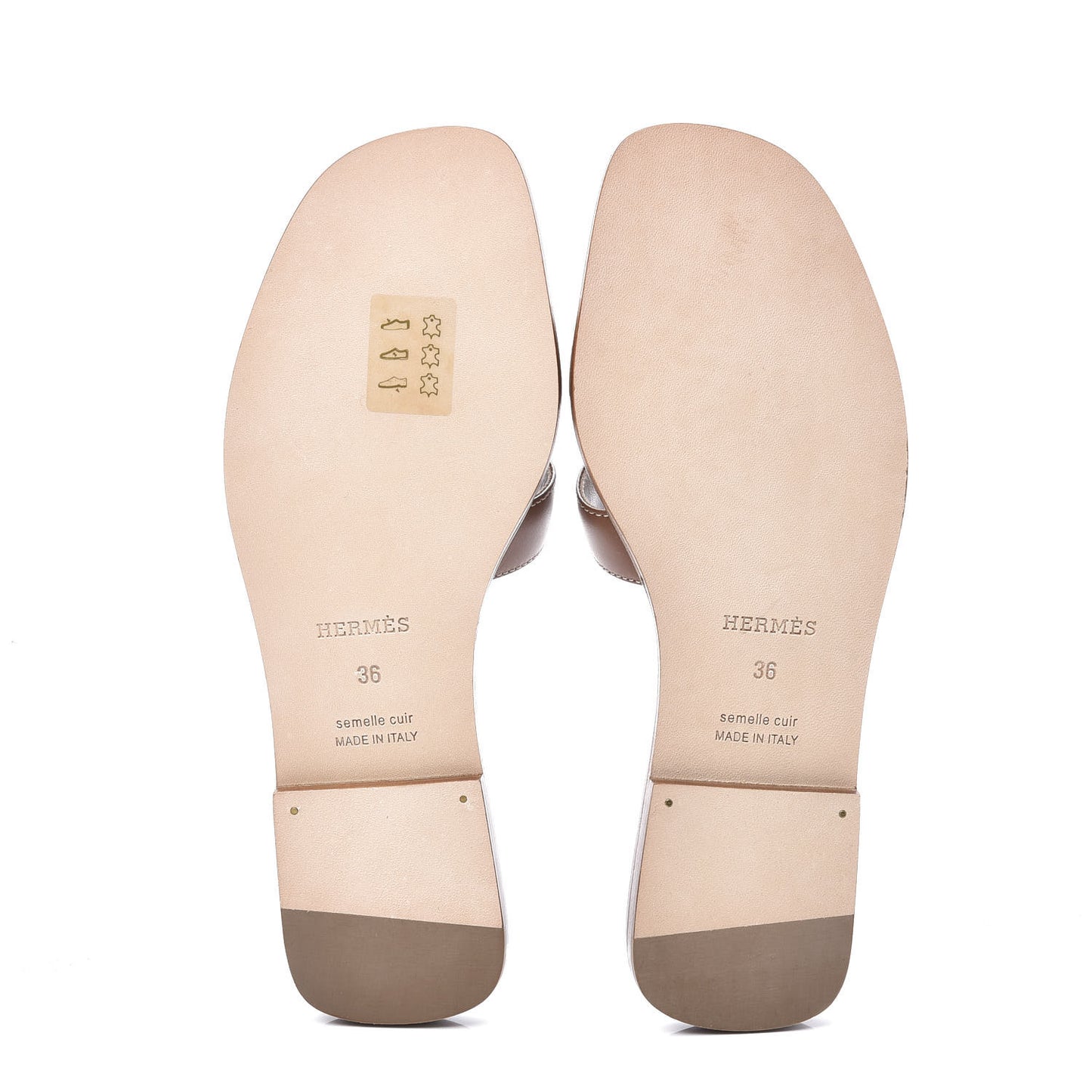 Box Calfskin Oran Sandals 36 Gold