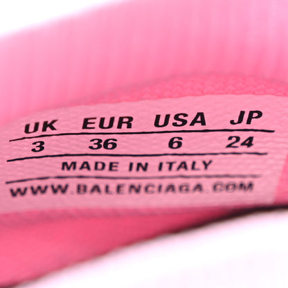 Balenciaga Neoprene Knit Womens Speed Graffiti Sneakers 36 Light Pink White Black 8 of 11