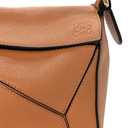 Loewe Grained Calfskin Small Puzzle Bag Tan 9 of 11
