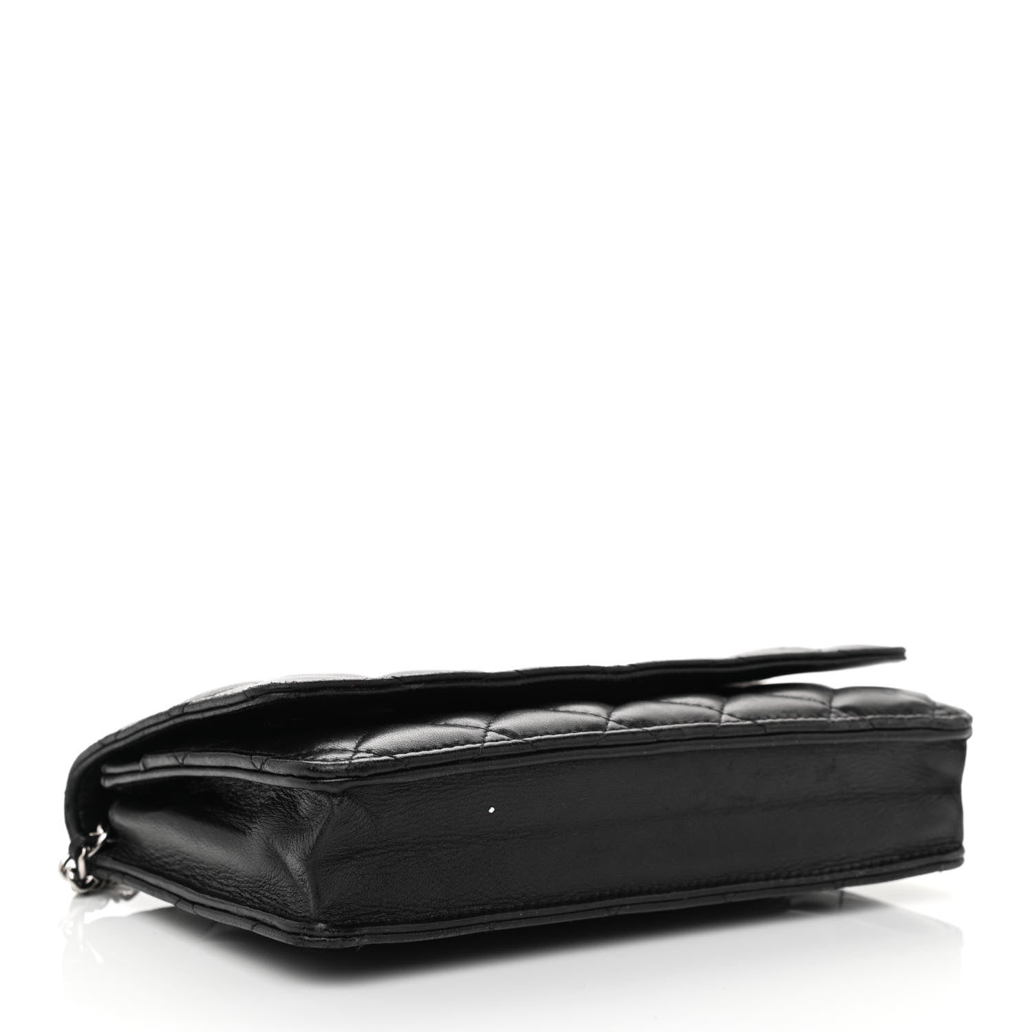 Chanel Lambskin Quilted Wallet On Chain WOC Black 4 of 13