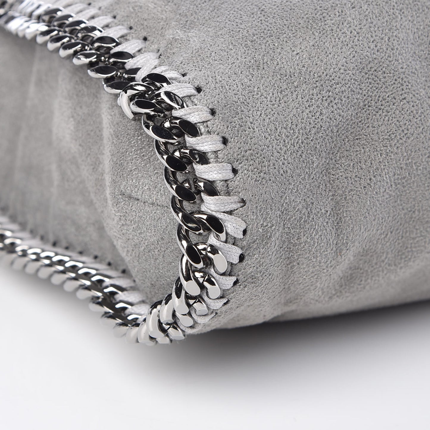 Shaggy Deer Falabella Fold Over Tote Grey
