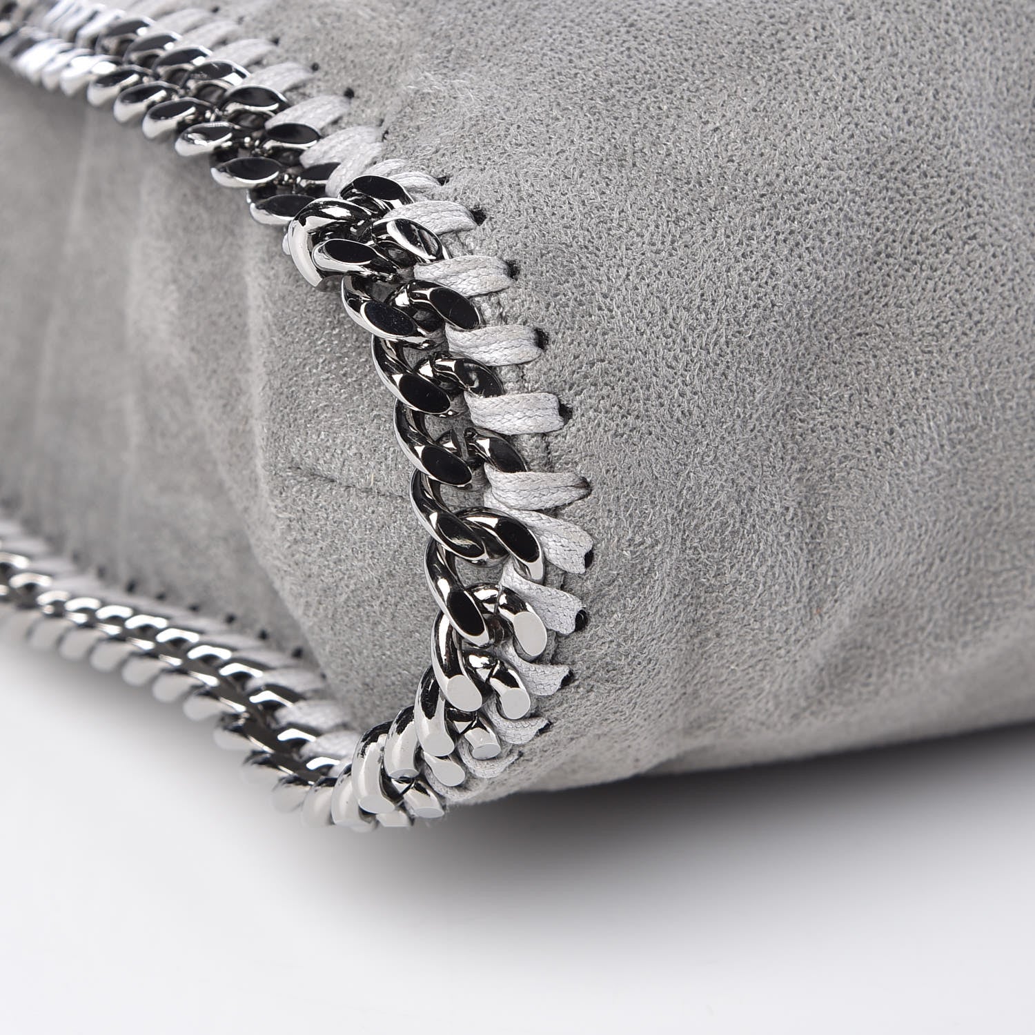 Stella McCartney Shaggy Deer Falabella Fold Over Tote Grey 8 of 9