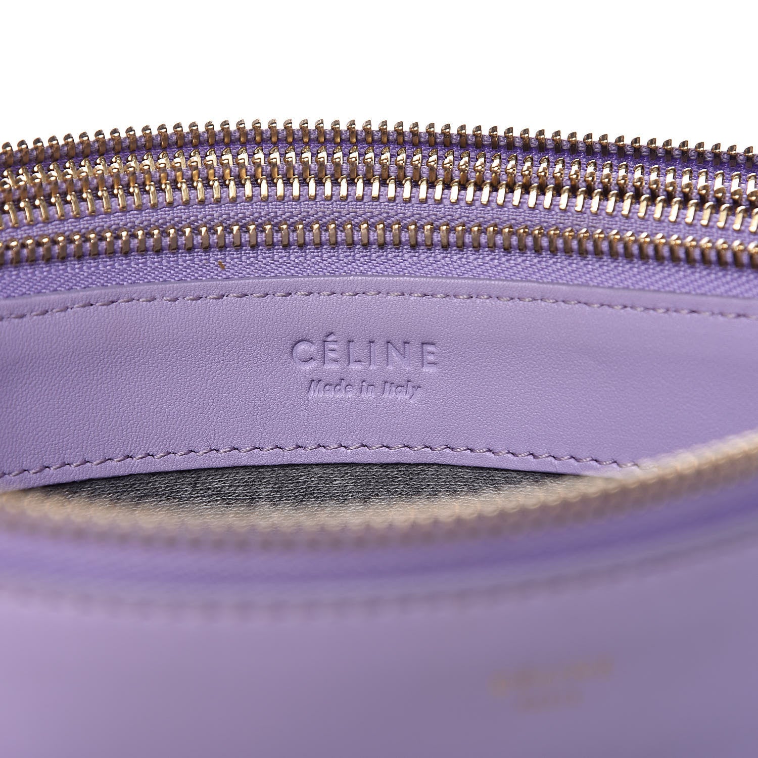 Celine Lambskin Large Trio Crossbody Bag Lilac 7 of 12