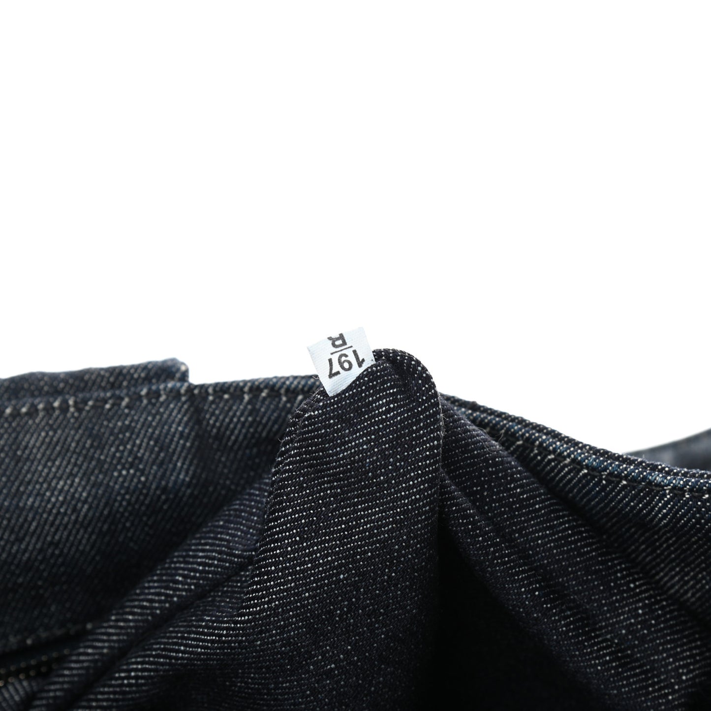 Denim Crystal Studded Canapa Tote Black
