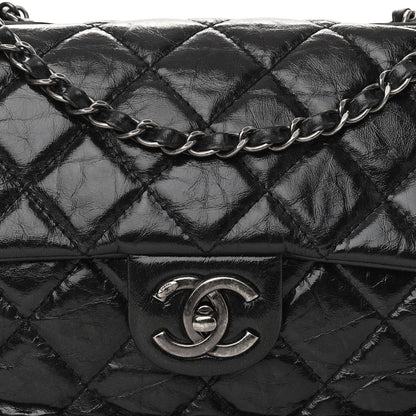 Chanel Aged Calfskin Flap Black 8 of 10