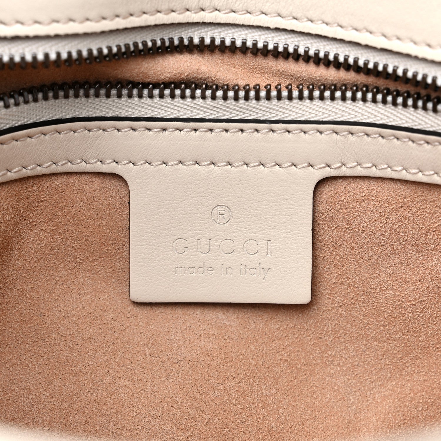 Gucci Calfskin Matelasse Small GG Marmont Shoulder Bag White 5 of 11
