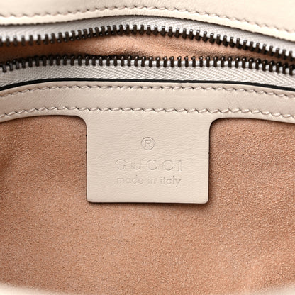 Gucci Calfskin Matelasse Small GG Marmont Shoulder Bag White 5 of 11