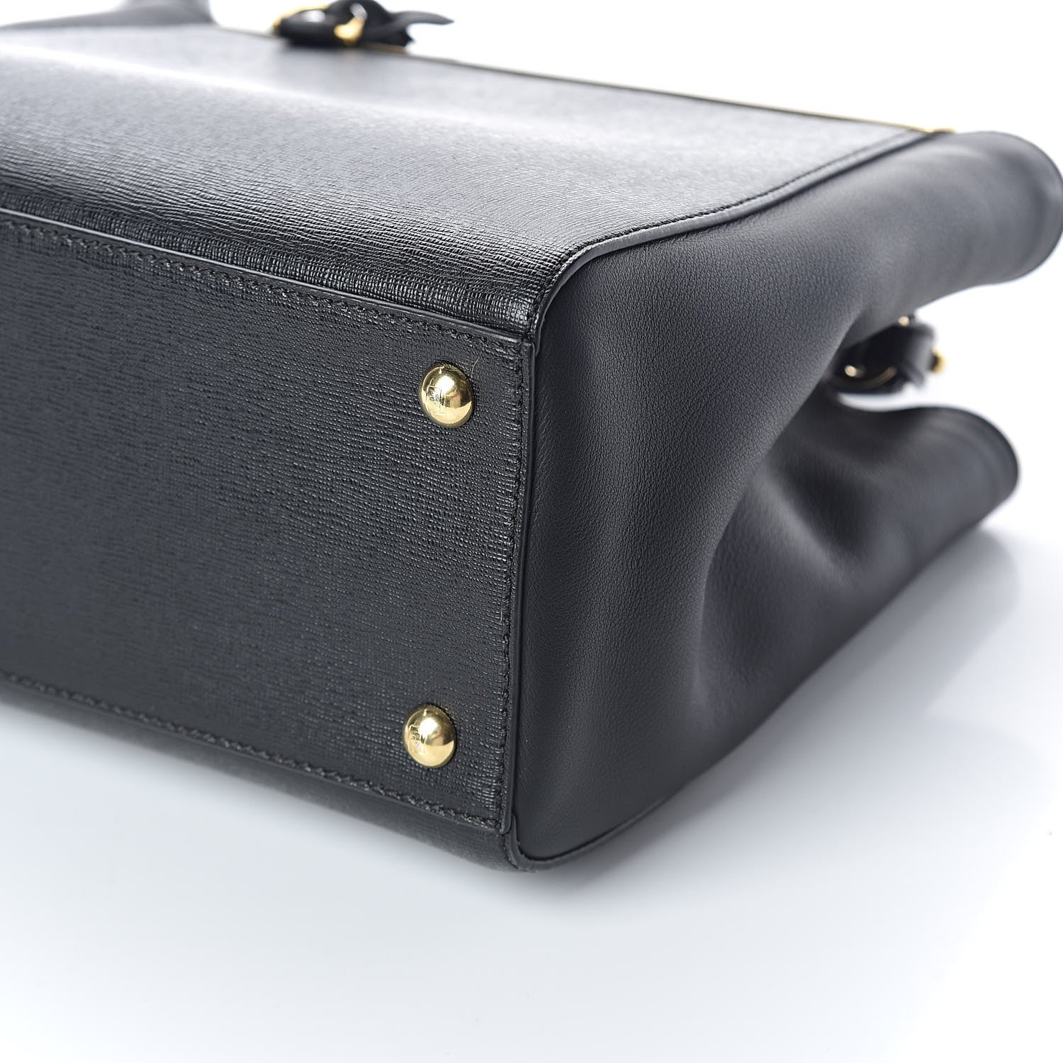 Fendi Vitello Elite Petite 2Jours Tote Black 9 of 9