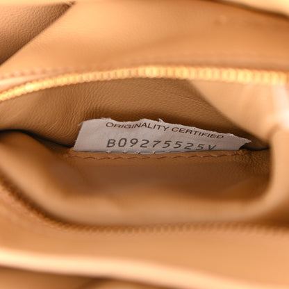 Bottega Veneta Lambskin Maxi Intreccio Padded Chain Cassette Crossbody Bag Almond 7 of 10