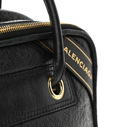 Balenciaga Agneau S Blanket Square Tote Black 10 of 10
