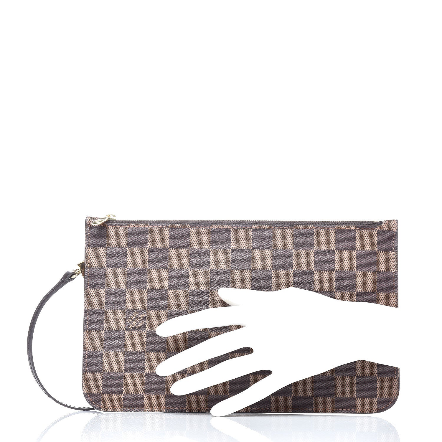 Louis Vuitton Damier Ebene Neverfull MM GM Pochette 2 of 7