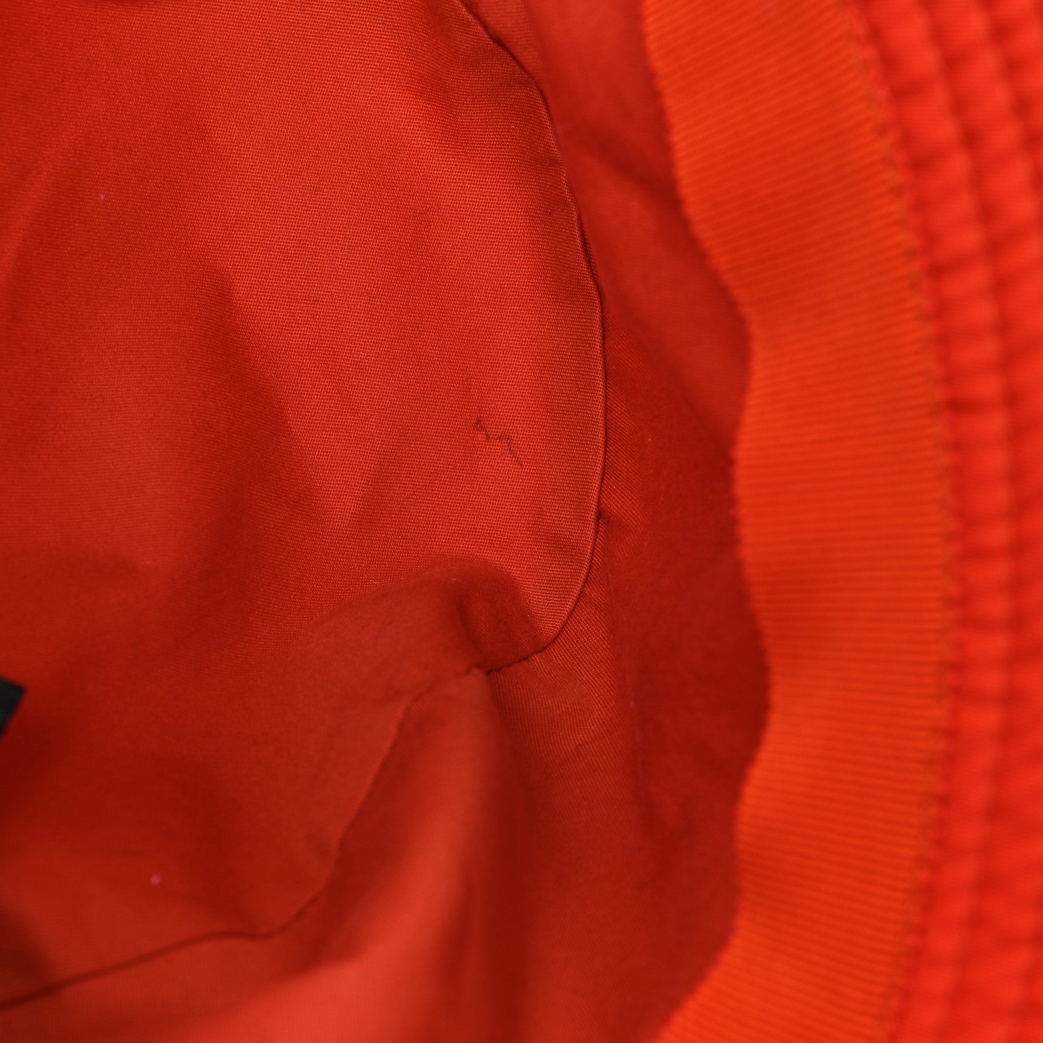 Prada Re-Nylon Metal Triangle Logo Womens Bucket Hat M Arancio 9 of 9