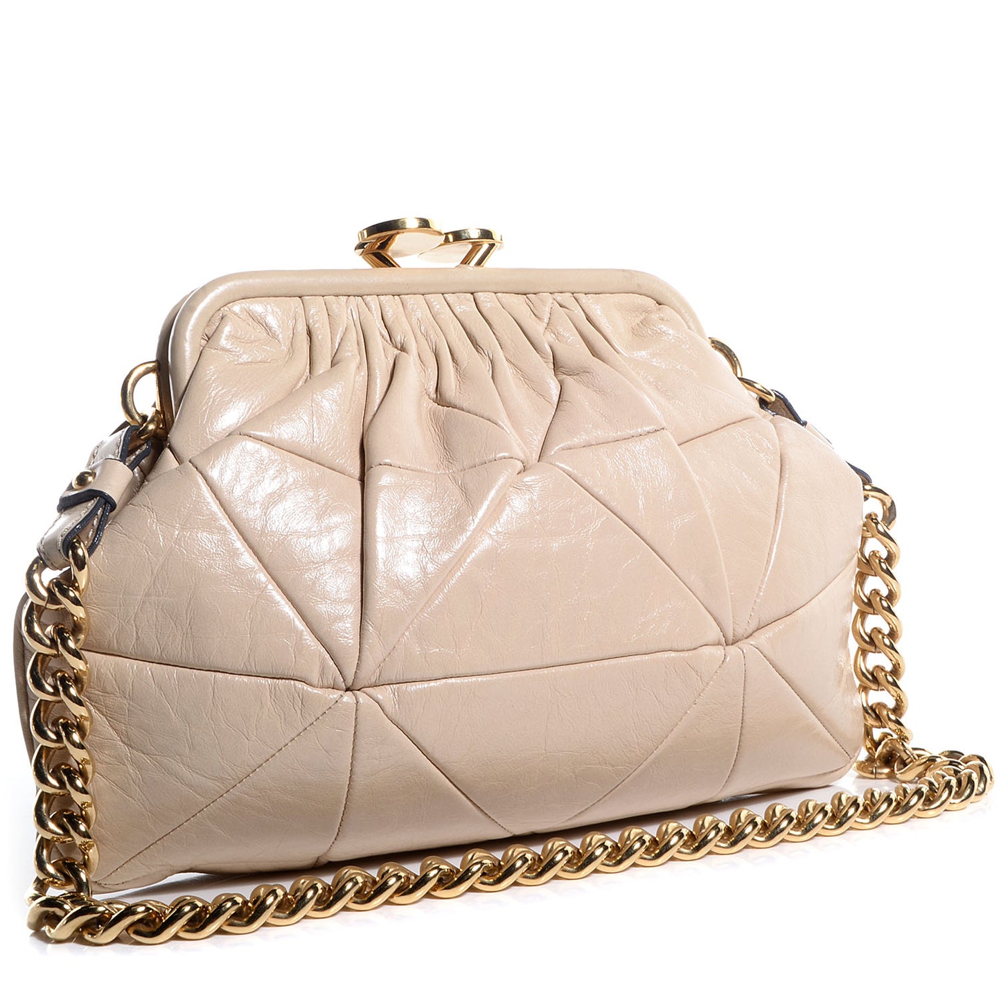 Calfskin Patchwork Little Stam Beige