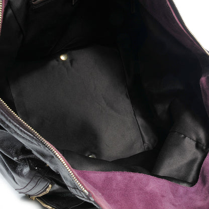 Saint Laurent Patent Medium Downtown Tote Purple 6 of 9