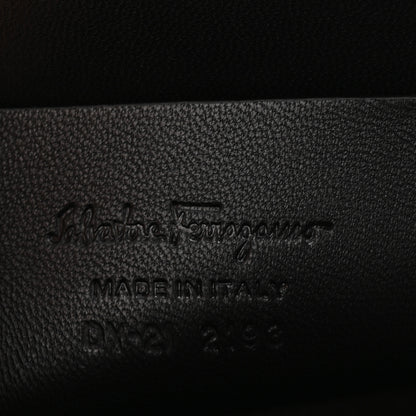 Salvatore Ferragamo Brushed Off Calfskin Small Iconic Top Handle Black 13 of 19