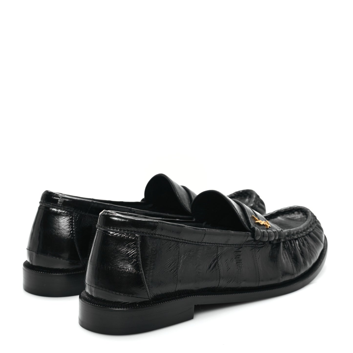 Supple Eel Le 15 Loafer Penny Slippers 37.5 Black