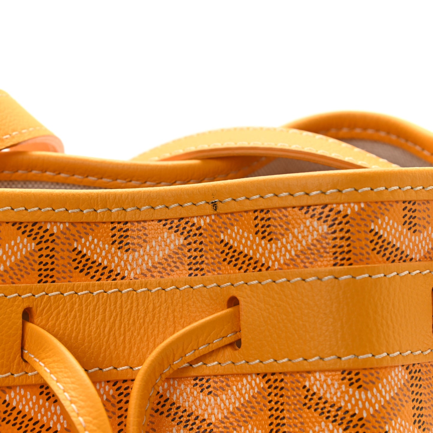 Goyardine Petit Flot Bucket Bag PM Yellow