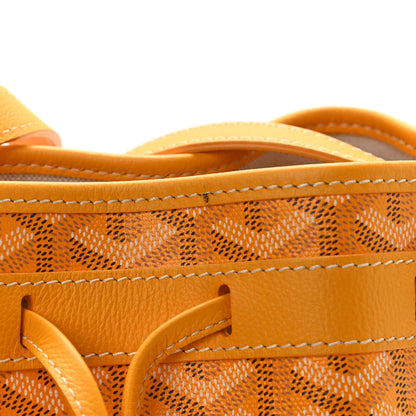 Goyard Goyardine Petit Flot Bucket Bag PM Yellow 9 of 13