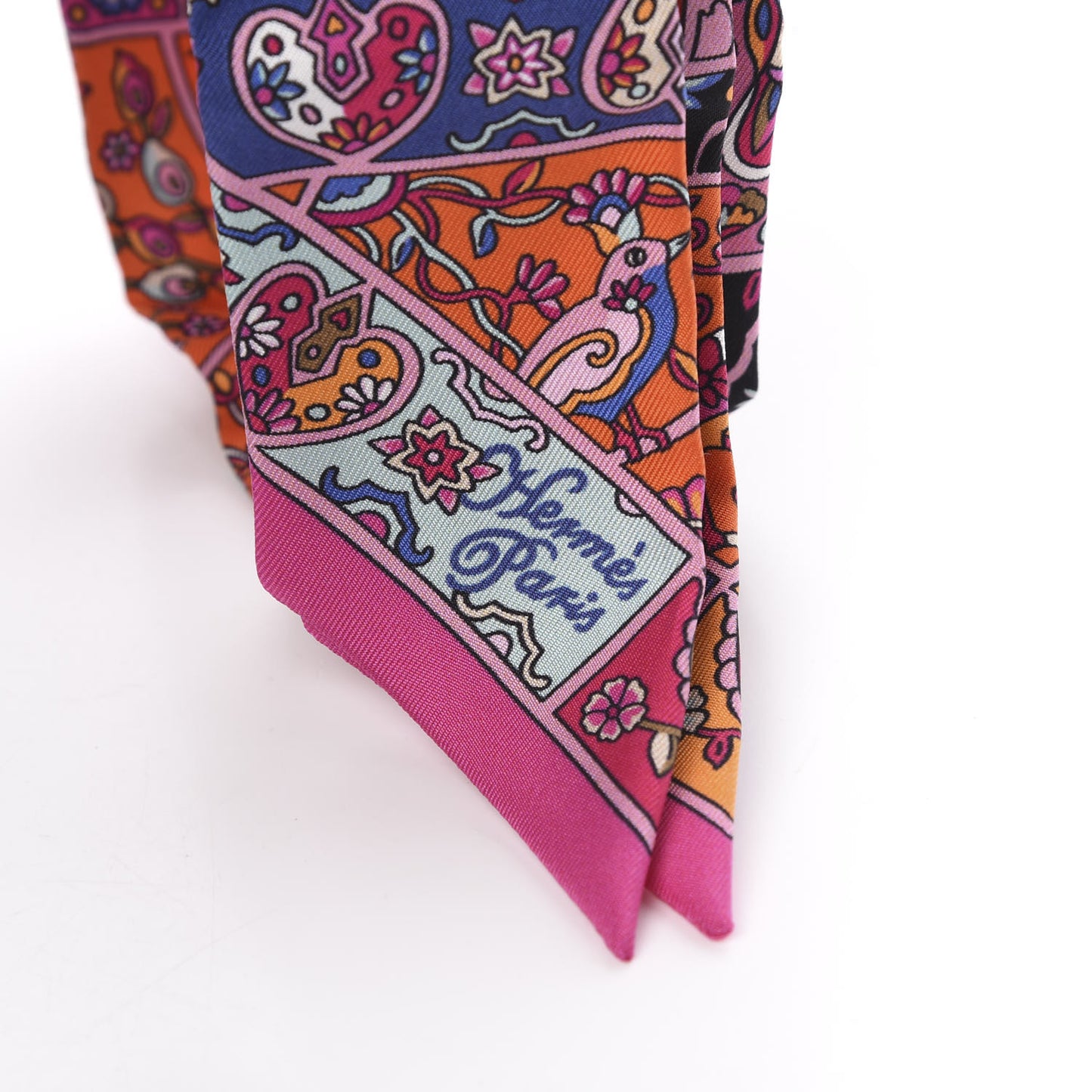 Silk Au Pays Des Oiseaux Fleurs Twilly Rose Vif Rouge Vert