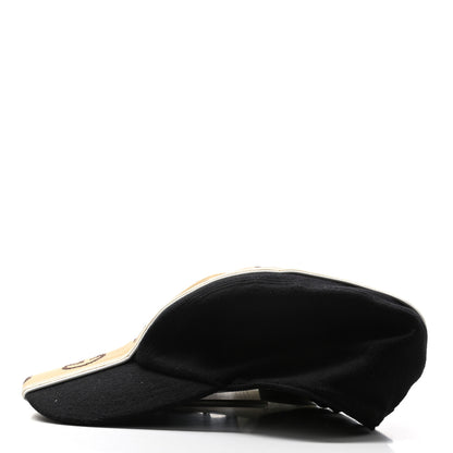 Gucci Wool Interlocking GG Stripe Baseball Hat Black 4 of 9