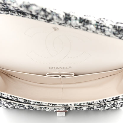 Chanel Tweed Quilted Resin 2.55 Reissue 226 Flap Black White 5 of 11