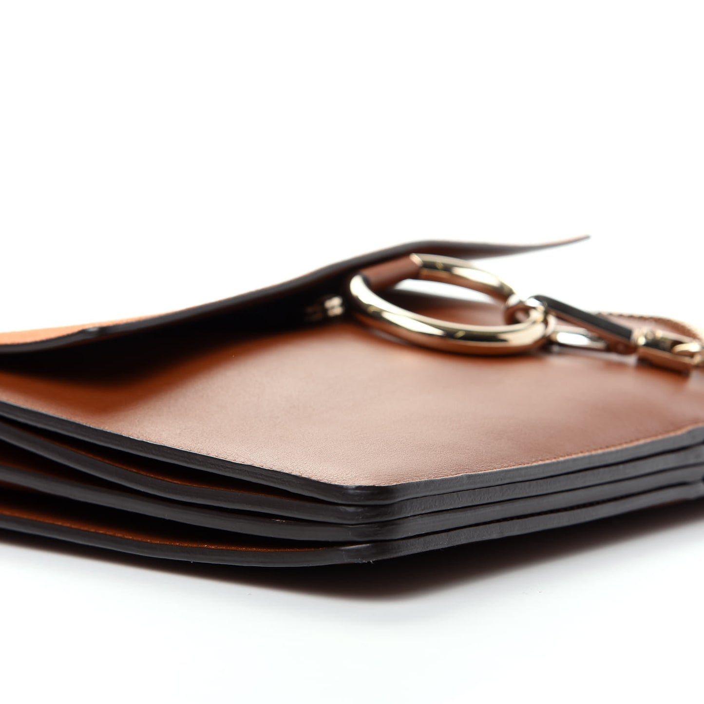 Suede Calfskin Medium Faye Shoulder Bag Tobacco