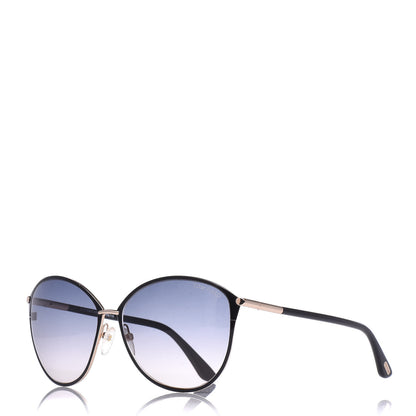 Tom Ford Penelope Vintage Round Sunglasses TF320 Black 1 of 8