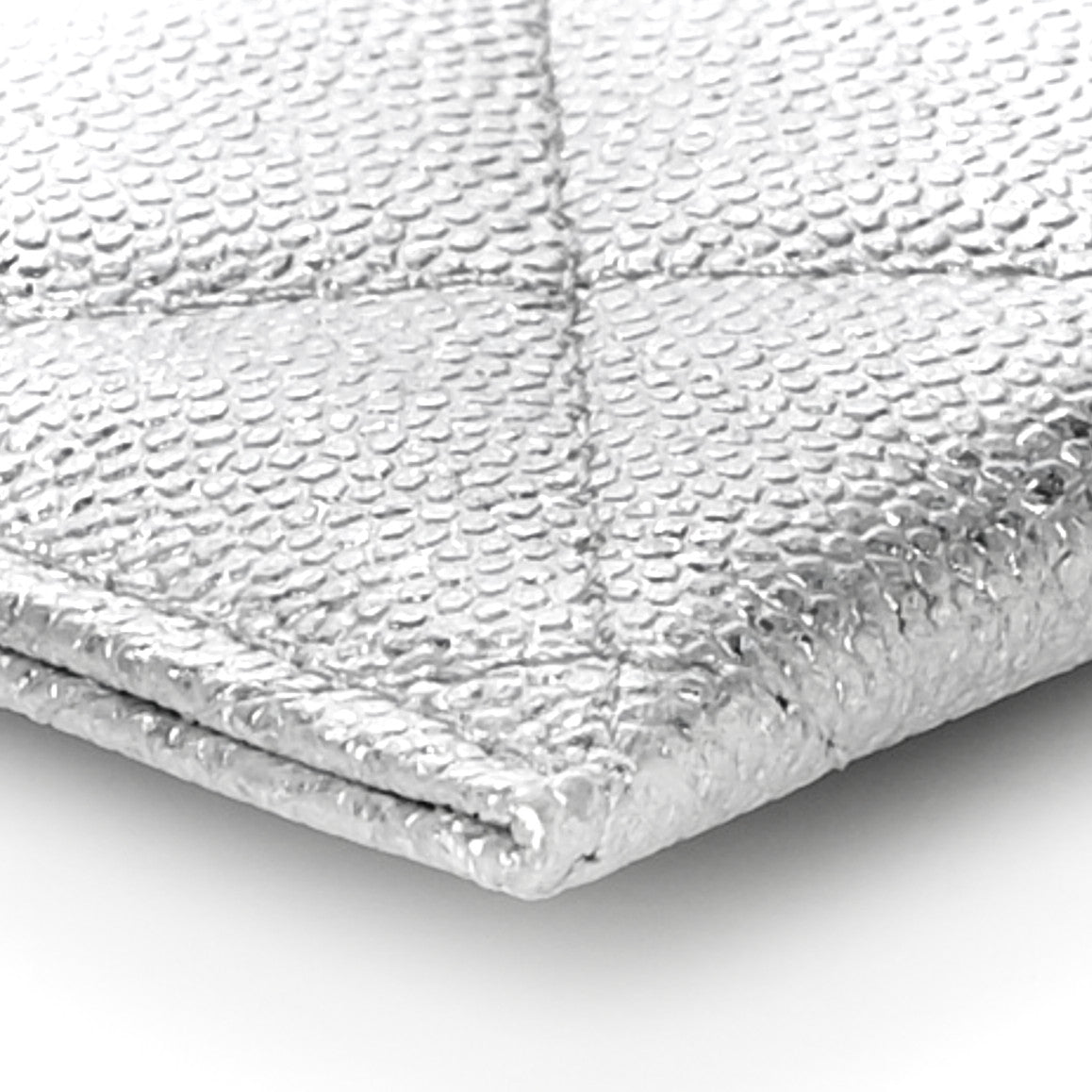 Chanel Metallic Caviar Quilted Card Holder Silver 10 of 12