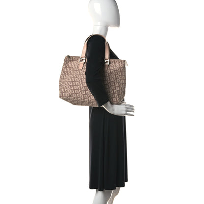 Fendi Zucchino Shopper Tote Pink 3 of 9