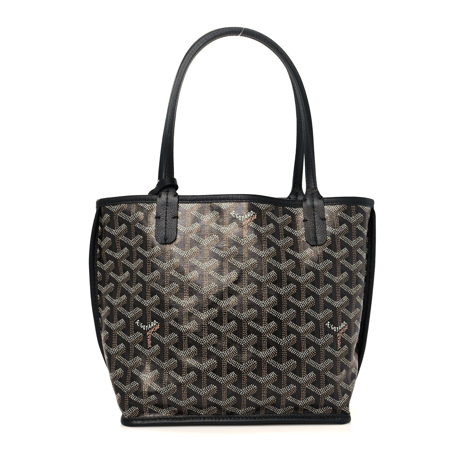 Goyardine Reversible Mini Anjou Black
