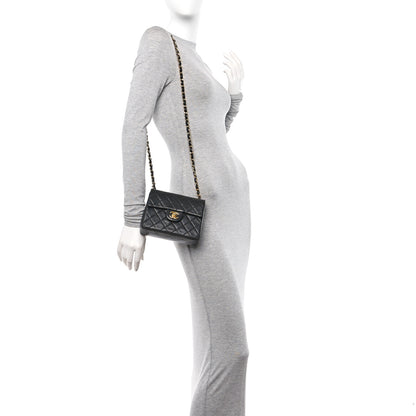 Chanel Lambskin Quilted Mini Square Flap Bag Black 2 of 11