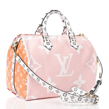 Louis Vuitton Monogram Giant Speedy Bandouliere 30 Rouge 4 of 12