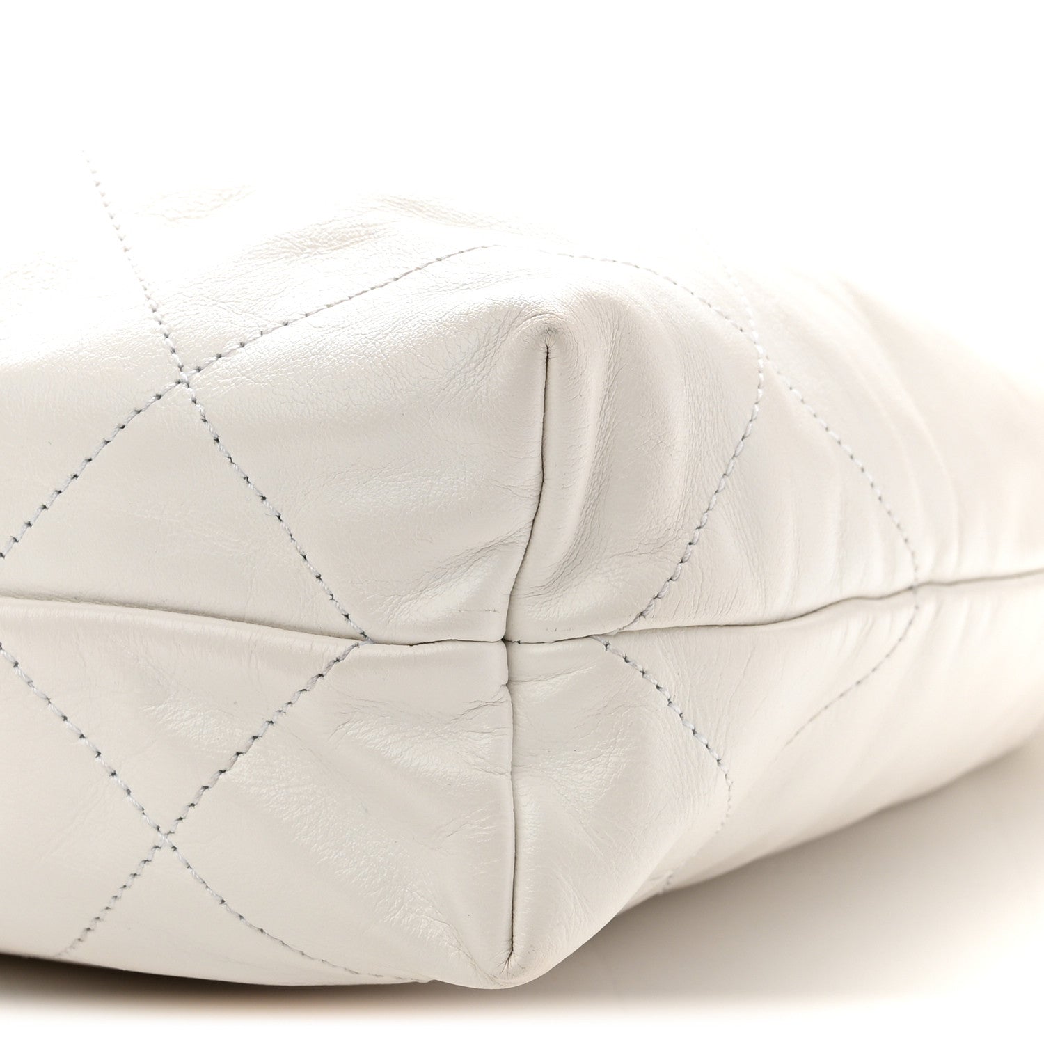 Chanel Shiny Calfskin Quilted Small Chanel 22 White 11 of 11