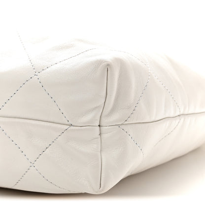 Chanel Shiny Calfskin Quilted Small Chanel 22 White 11 of 11