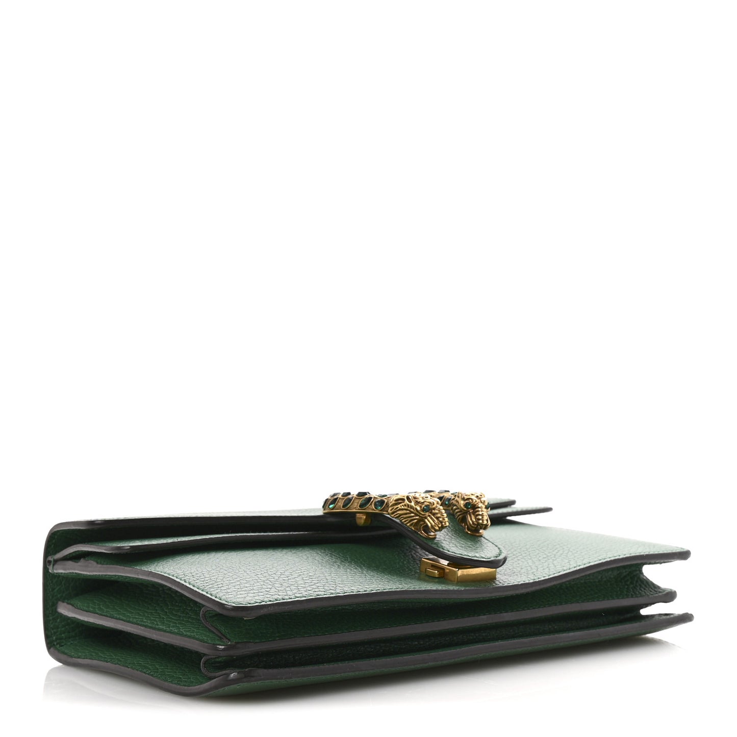 Pebbled Calfskin Small Dionysus Shoulder Bag Emerald