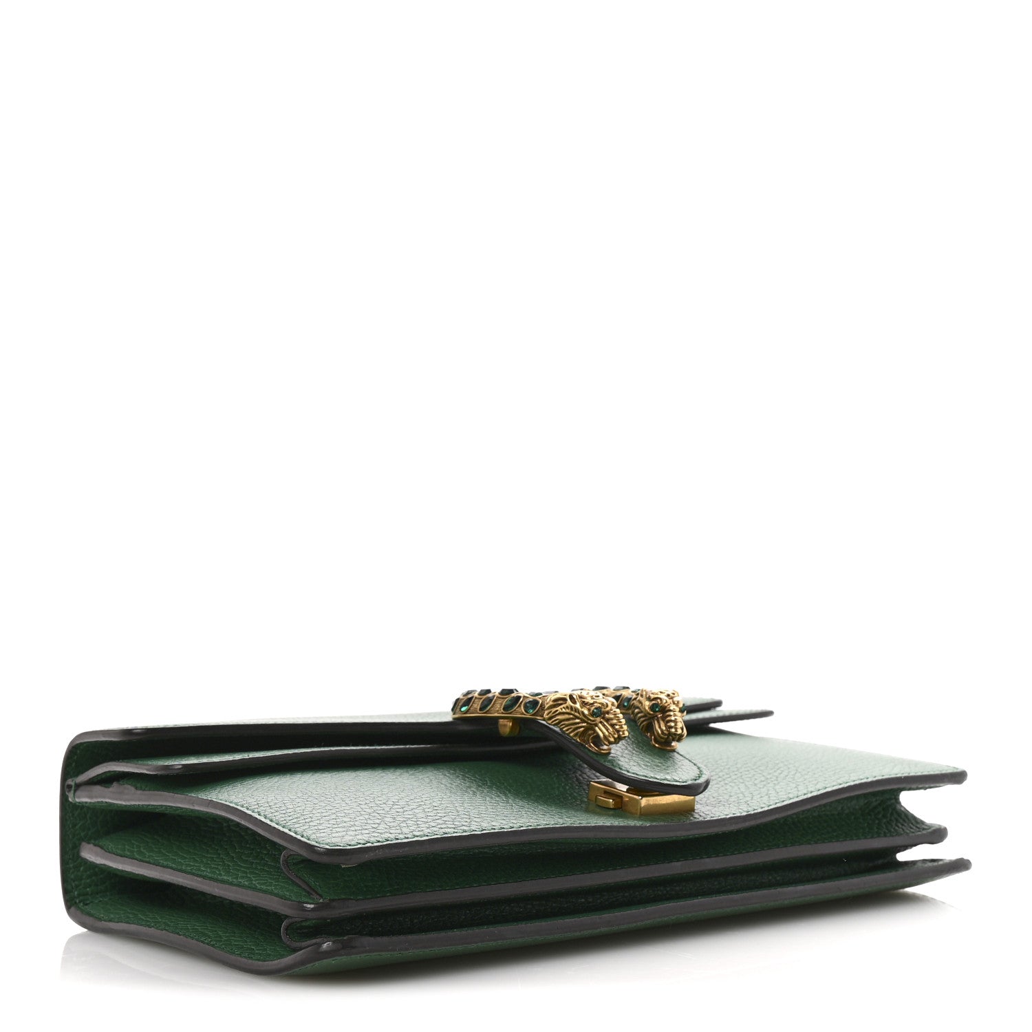 Gucci Pebbled Calfskin Small Dionysus Shoulder Bag Emerald 4 of 13