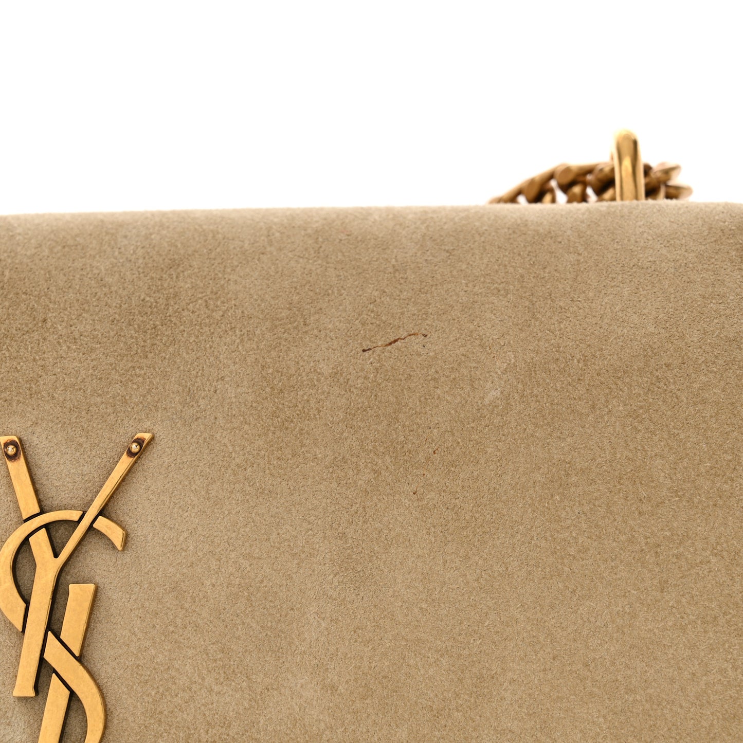 Suede Calfskin Medium Monogram Sunset Dark Beige