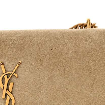 Saint Laurent Suede Calfskin Medium Monogram Sunset Dark Beige 15 of 16