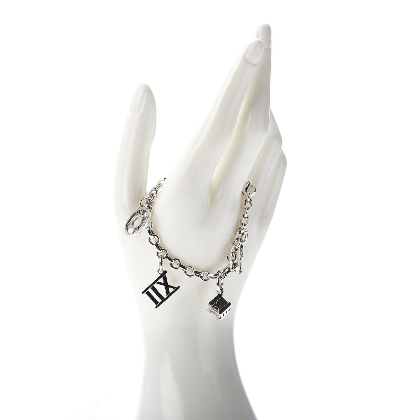Sterling Silver Atlas Charm Bracelet