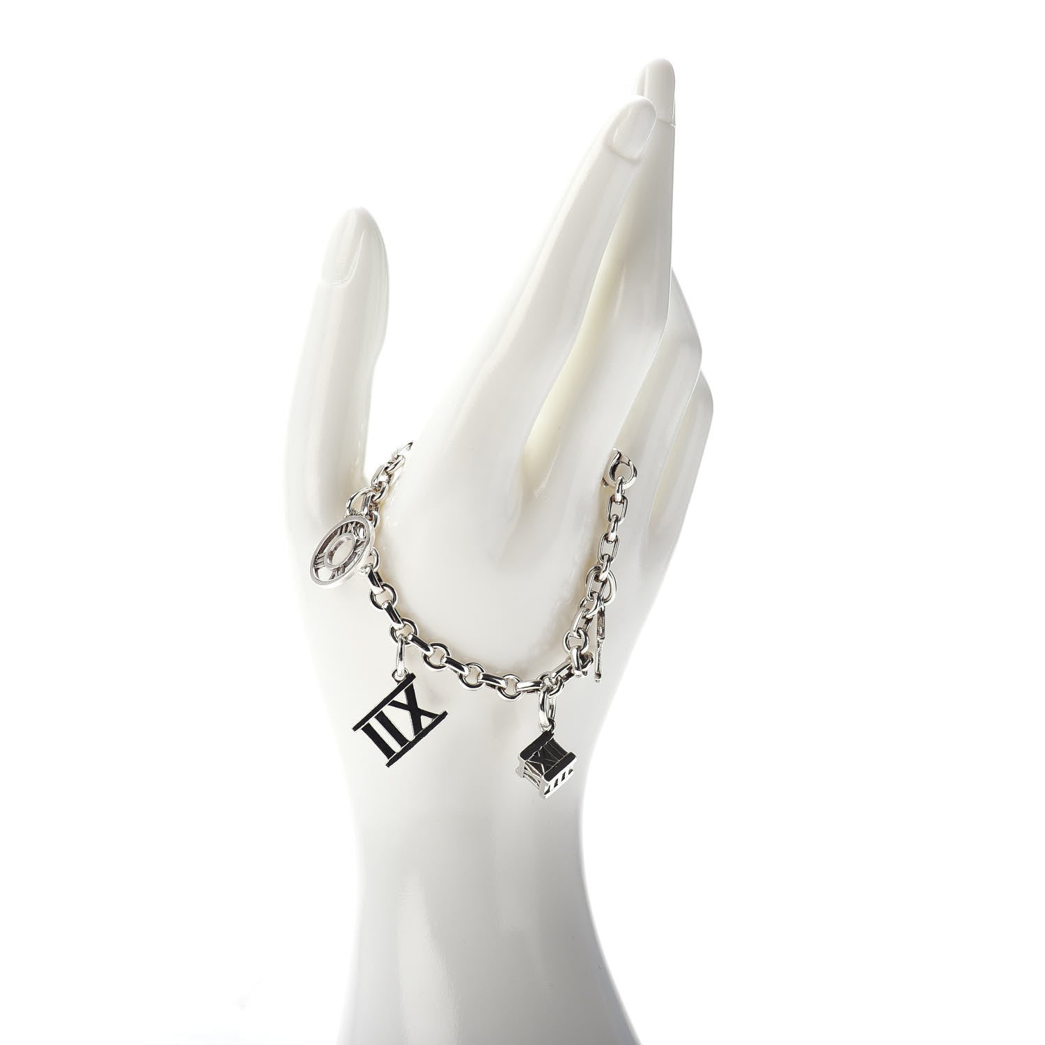 Tiffany Sterling Silver Atlas Charm Bracelet 2 of 4