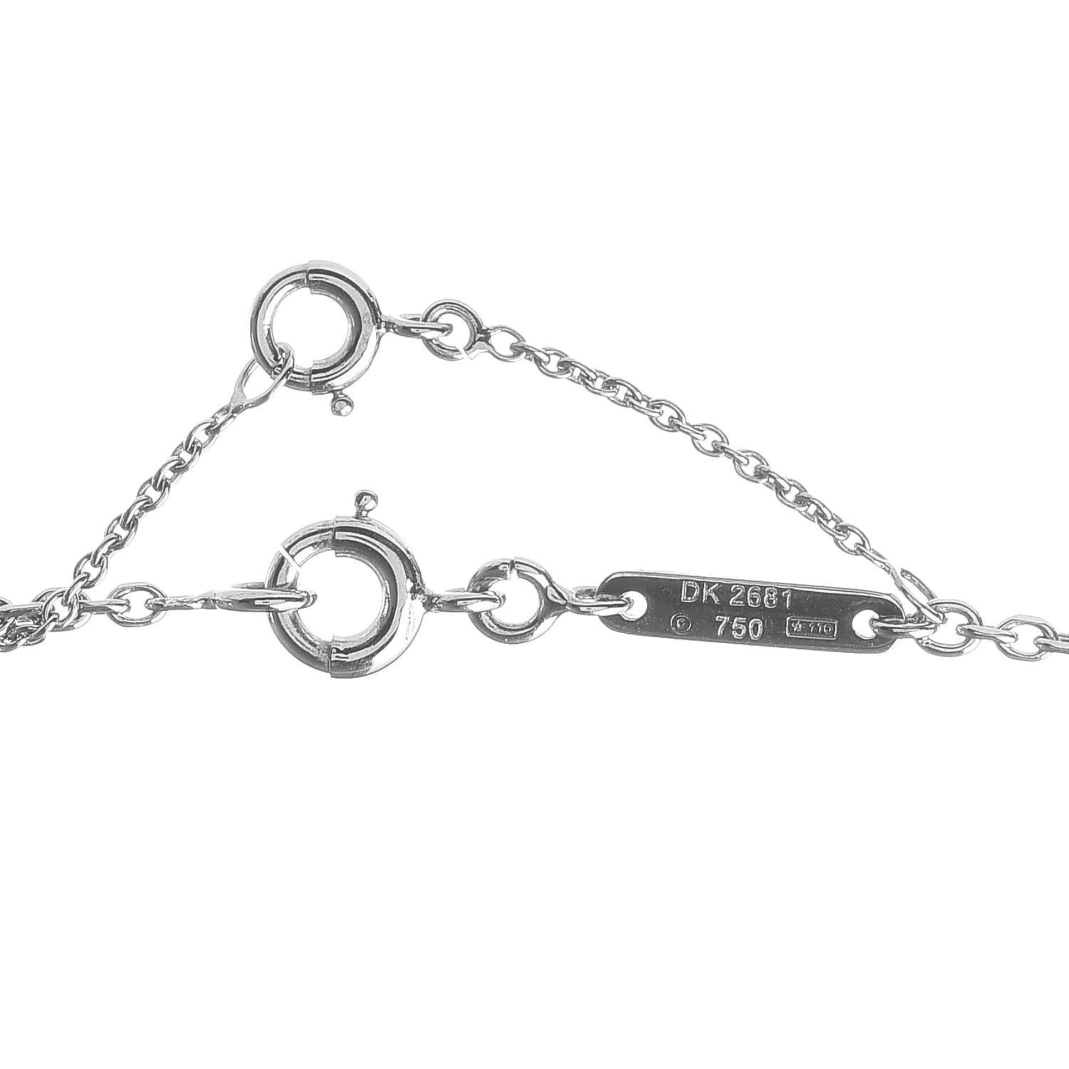 Cartier 18K White Gold Medium Hearts and Symbols Necklace 5 of 6