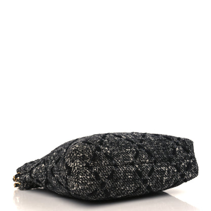 Chanel Tweed Quilted Chanel 22 Black Ecru 5 of 11