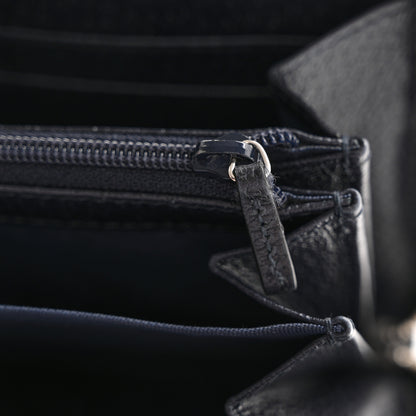 Gucci GG Supreme Monogram Textured Dollar Calfskin Web Ophidia Zip Around Wallet Beige Blue 8 of 9