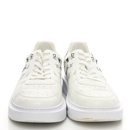 Louis Vuitton Calfskin Monogram Luxembourg Sneakers 9 White 2 of 11