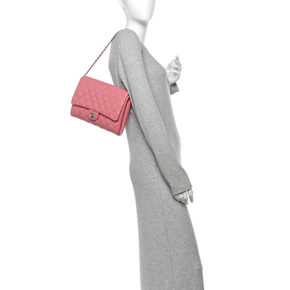 Chanel Lambskin Quilted Clutch with Chain Flap Pink 2 of 10
