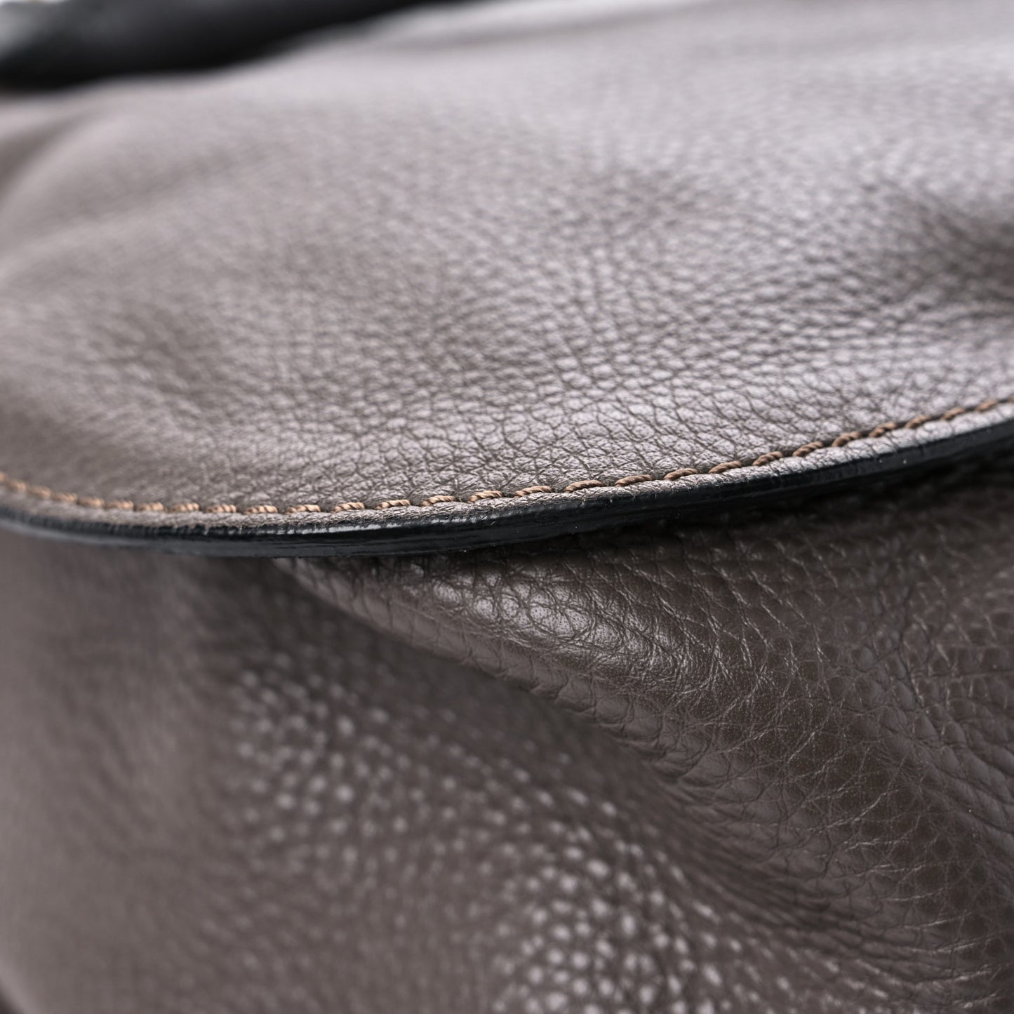 Calfskin Large Marcie Satchel Truffle