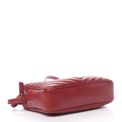 Saint Laurent Calfskin Matelasse Monogram Lou Camera Bag Red 4 of 13
